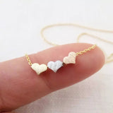 Teeny hearts necklace