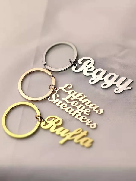 Name plate keyring