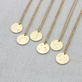 zodiac constellation neckkace