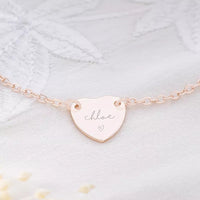 Love heart bracelet and necklace