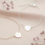 Love heart bracelet and necklace