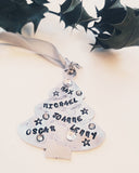 Personalised Christmas tree ornament