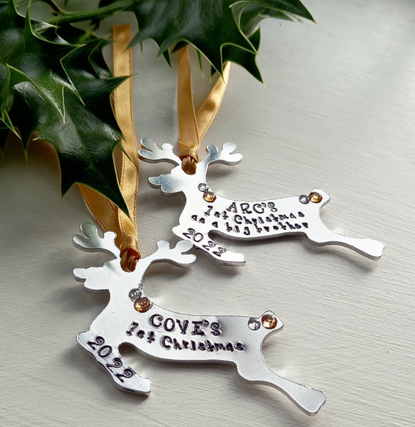 Reindeer christmas tree ornament