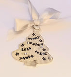 Personalised Christmas tree ornament