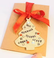 Personalised Christmas tree ornament