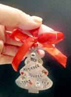 Personalised Christmas tree ornament