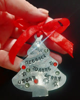 Personalised Christmas tree ornament