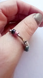 Enamel bead fidget ring