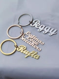 Name plate keyring