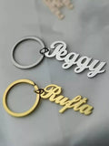 Name plate keyring