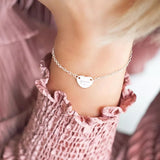 Love heart bracelet and necklace