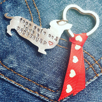 Keep calm and love a (breed) keyring