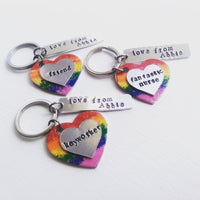 Class of 2024 rainbow keyring