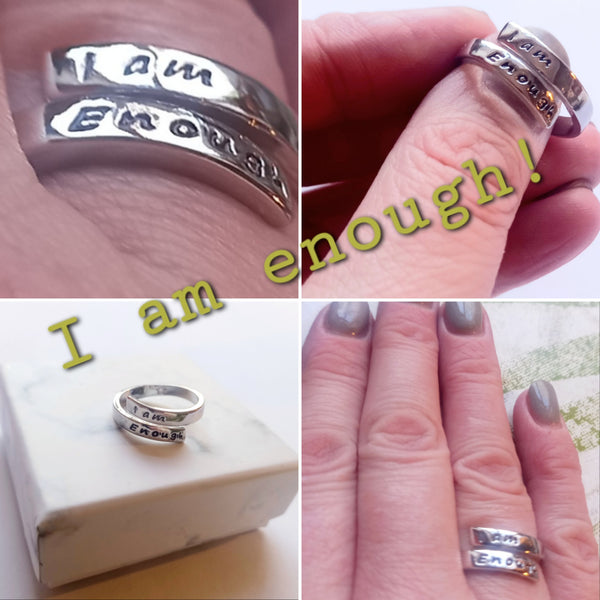 I am enough wrap ring