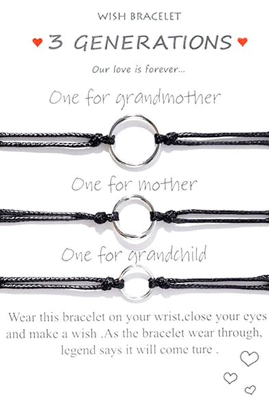 3 generations bracelets