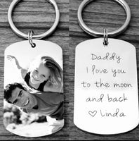 Special date photo keyring