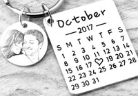 Special date photo keyring