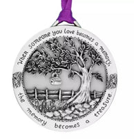 Pewter memorial ornament