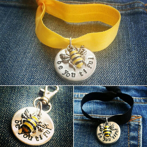 Be you ti ful bee keyring/bracelet