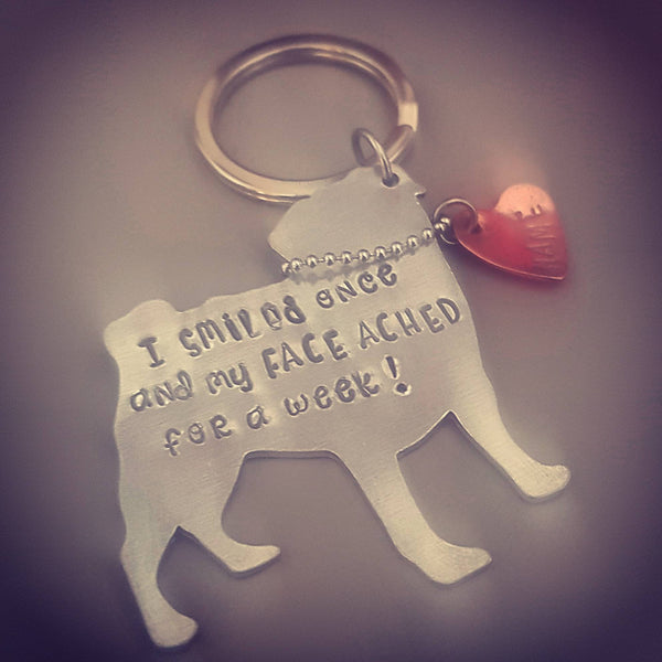 Dog breed keychain