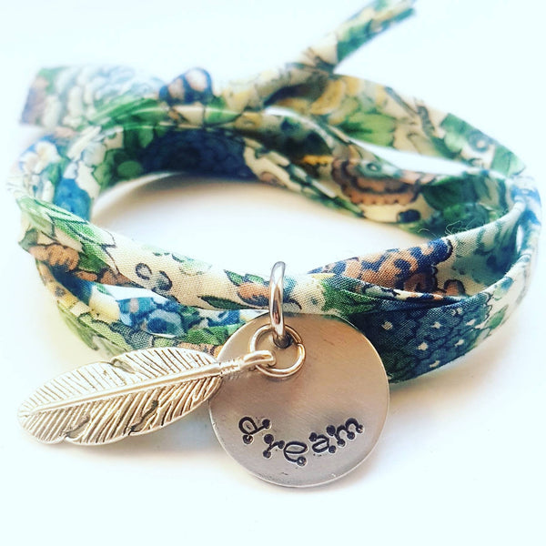 Liberty print charm bracelet