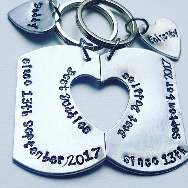 Best bitches/Buddies, sisters, friends keyring set