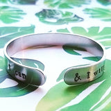 Motivation "I can and I will" bangle.